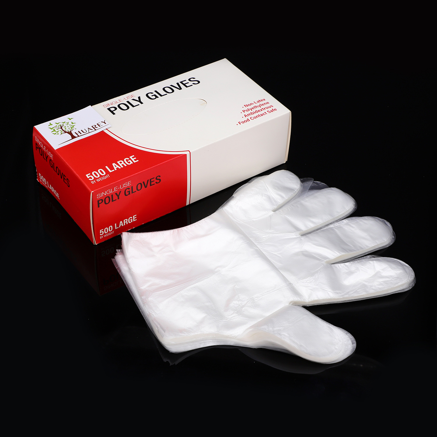 Guantes de polietileno desechables para uso alimentario